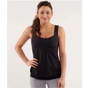 Lululemon Elevate Tank Black Size 10 Athletic Tank Top